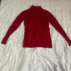 Worthington Vibrant Red Knit Turtleneck
